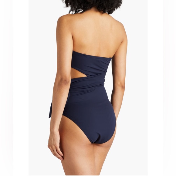 Zimmermann Knotted Cutout Bandeau Swimsuit - Size 2 (US Size 6/8) - Picture 2 of 7